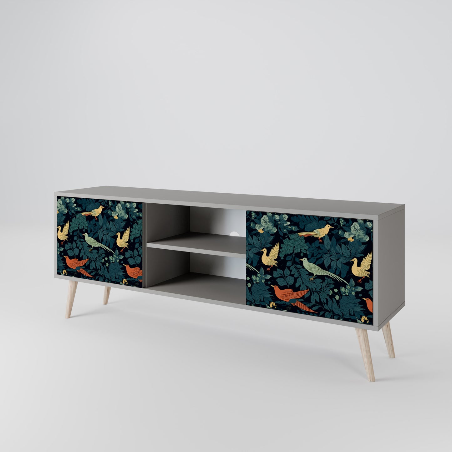FOWL ORNAMENT 2-Door TV Cabinet