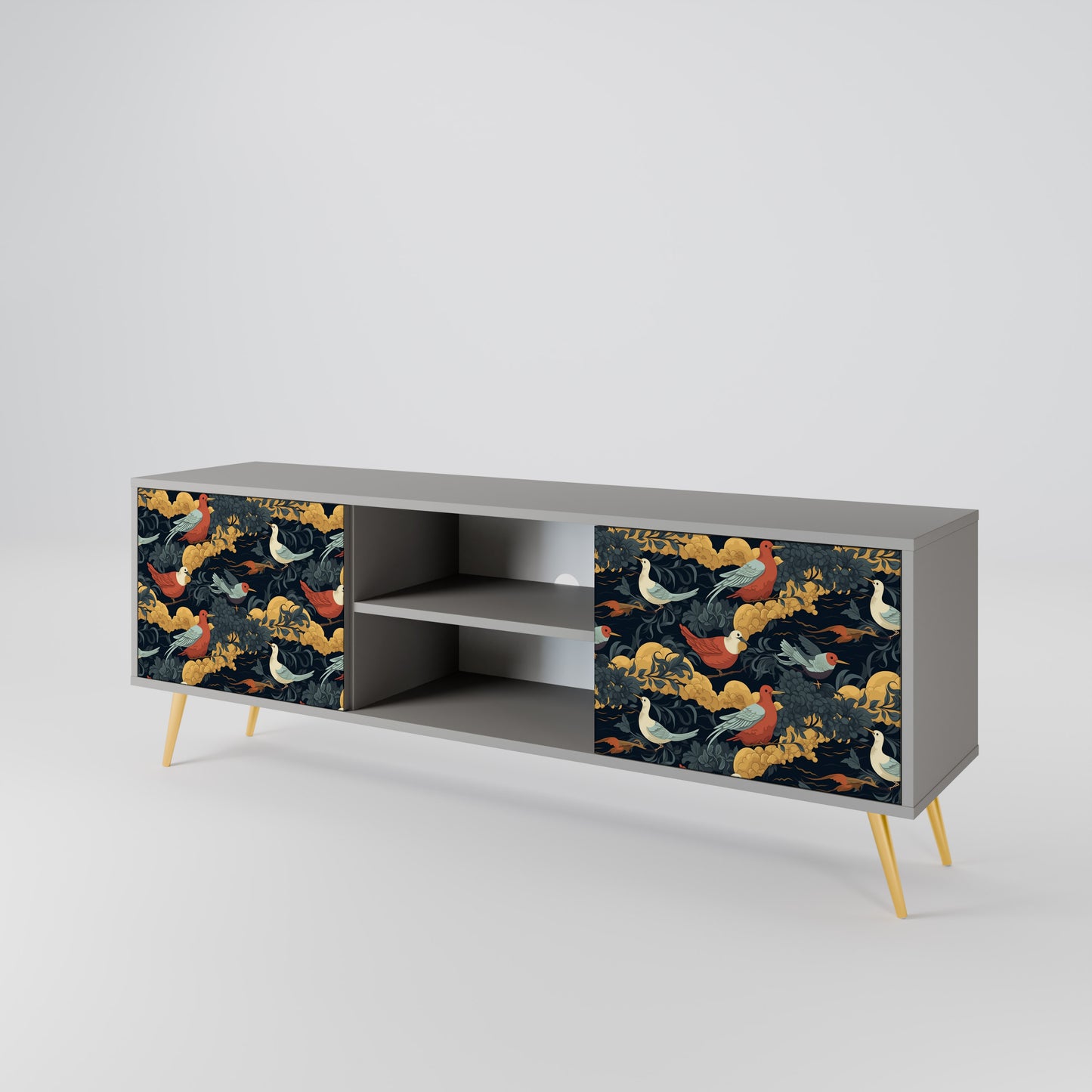 FOWLY DAZE 2-Door TV Cabinet