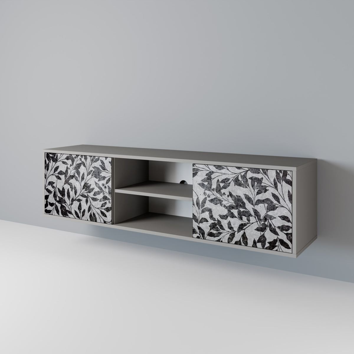 CHARCOAL SPROUT 2-Door TV Cabinet