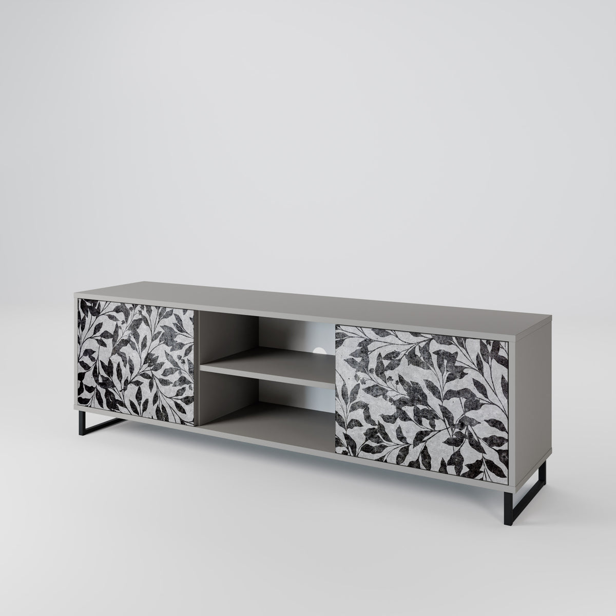 CHARCOAL SPROUT 2-Door TV Cabinet
