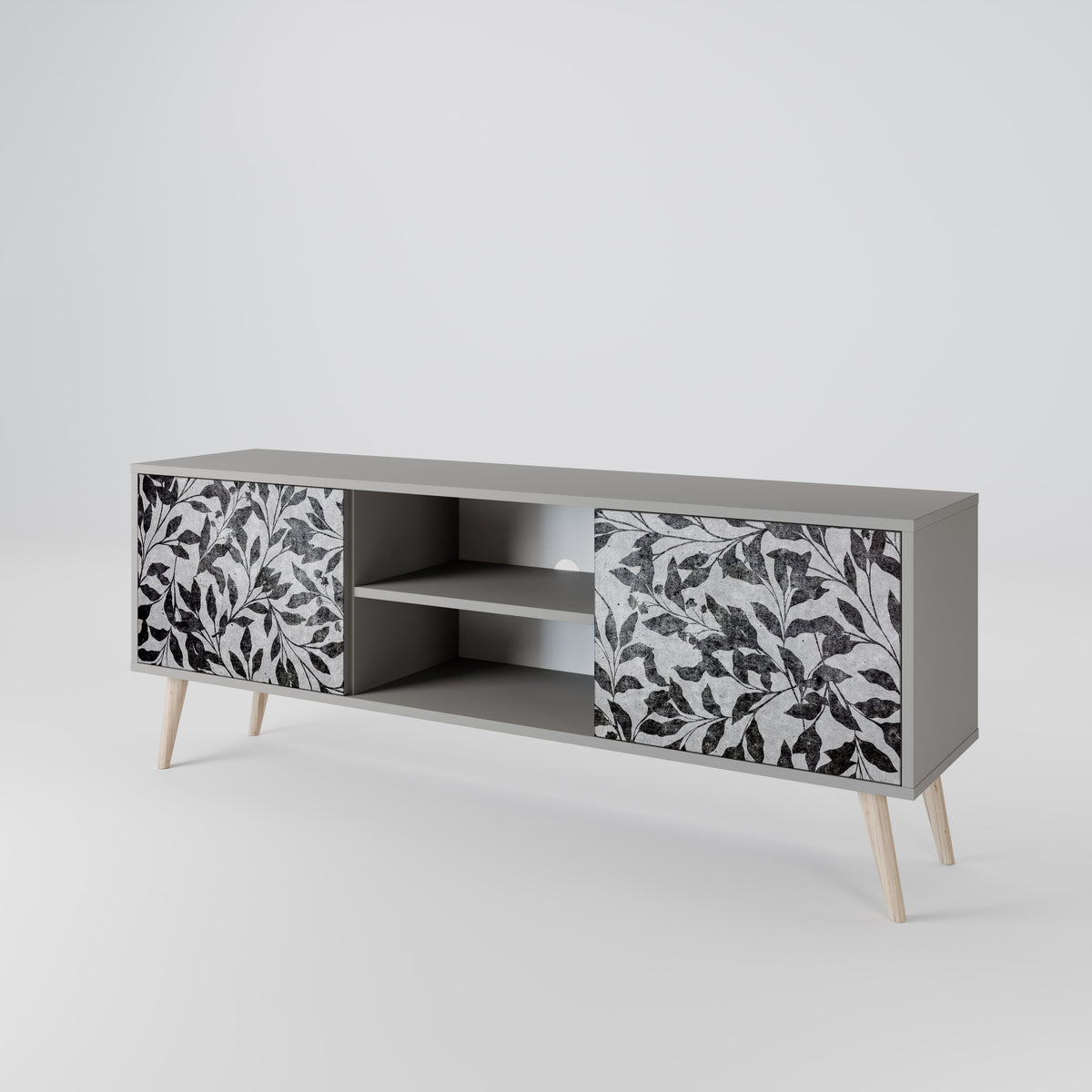 CHARCOAL SPROUT 2-Door TV Cabinet
