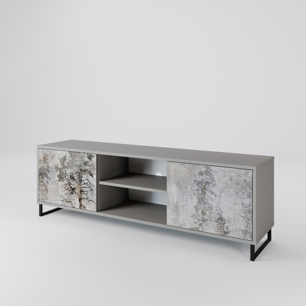 FADE IN THE TREES 2-Door TV Cabinet