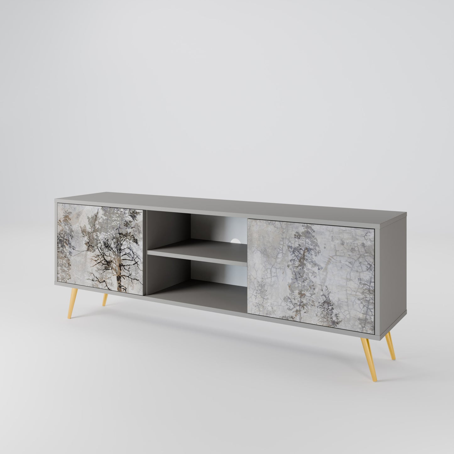 FADE IN THE TREES 2-Door TV Cabinet