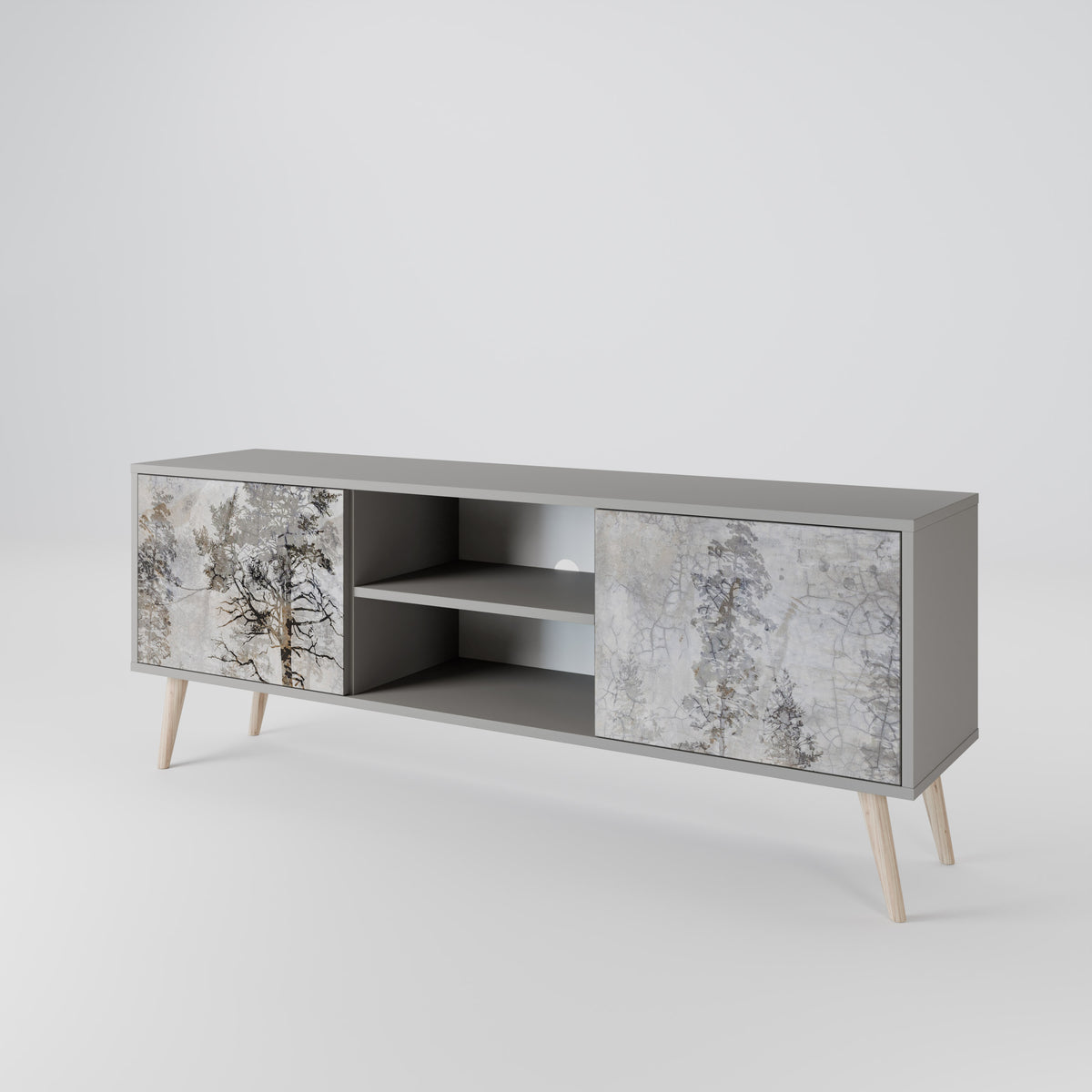 FADE IN THE TREES 2-Door TV Cabinet