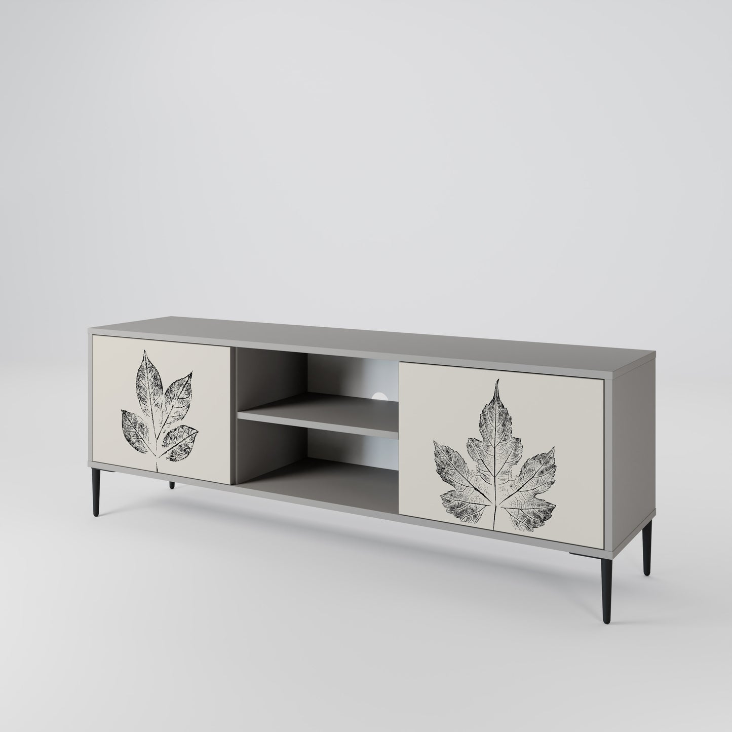 LEAFY STAMPS 2-Door TV Cabinet
