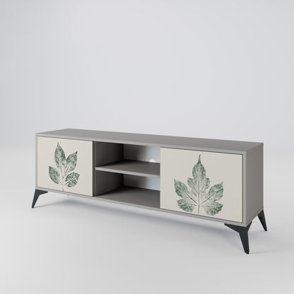 GREEN LEAFY STAMPS 2-Door TV Cabinet