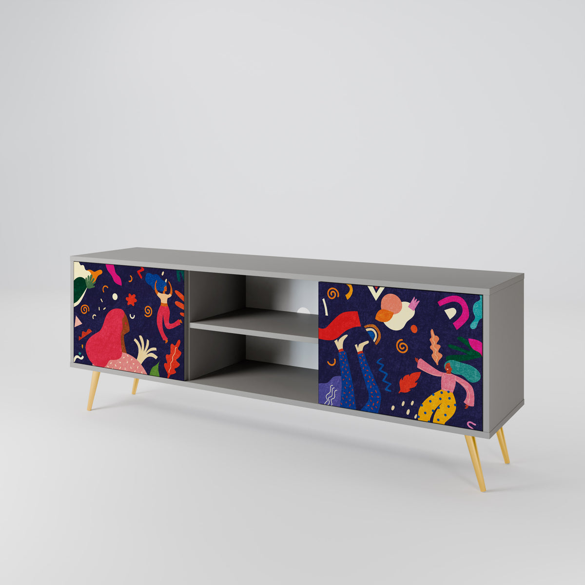 FESTIVE PLEASURES 2-Door TV Cabinet