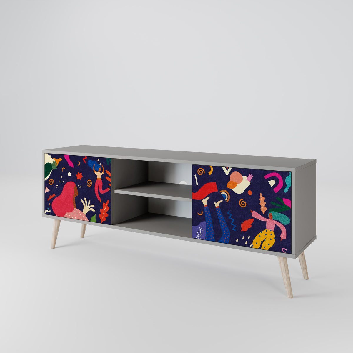 FESTIVE PLEASURES 2-Door TV Cabinet