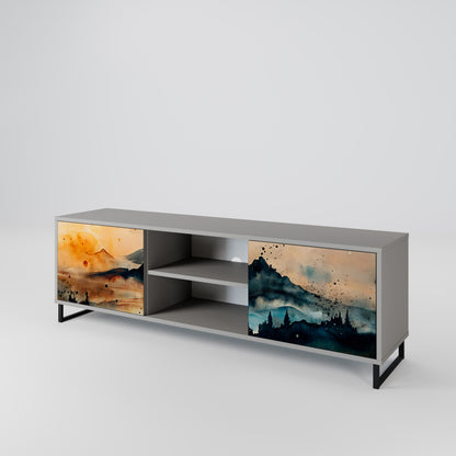 OMINOUS MOUNTAINS 2-Door TV Cabinet