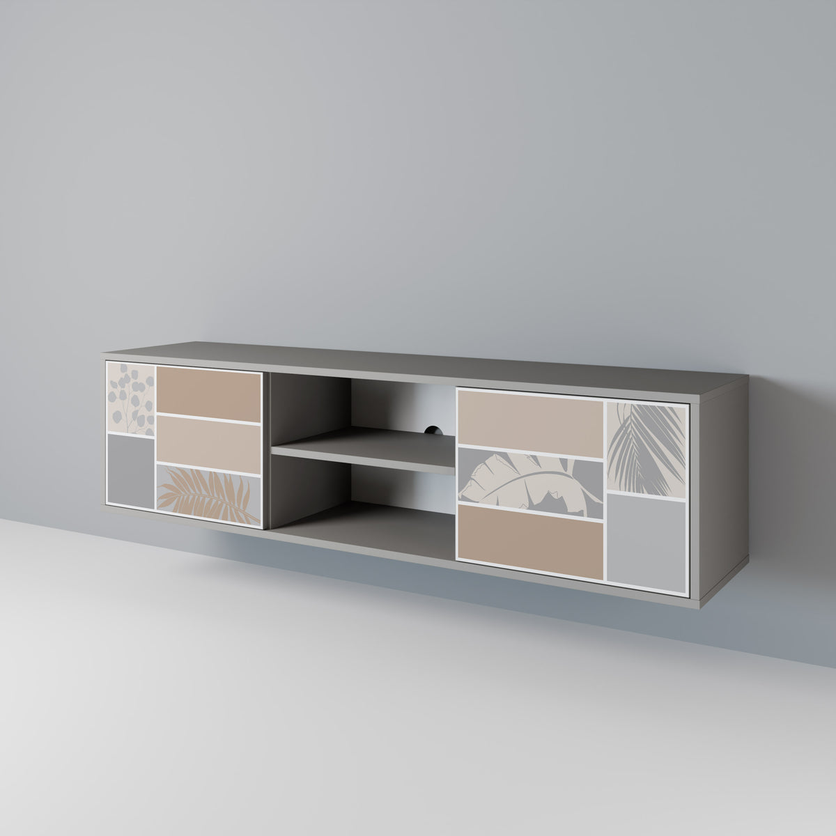 TROPICAL SHAPES 2-Door TV Cabinet