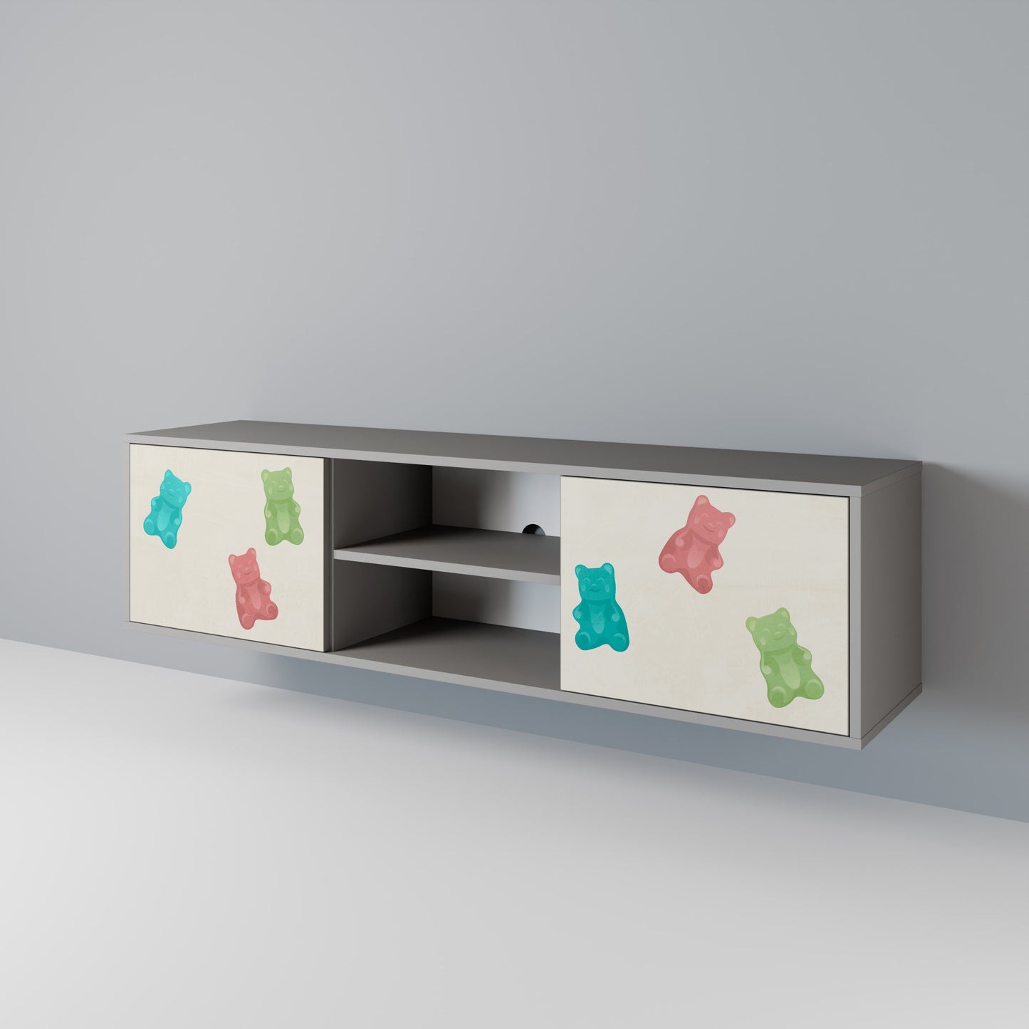 GUMMY BEARS 2-Door TV Cabinet