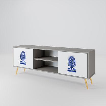 POLISH FOLK ART 2-Door TV Cabinet