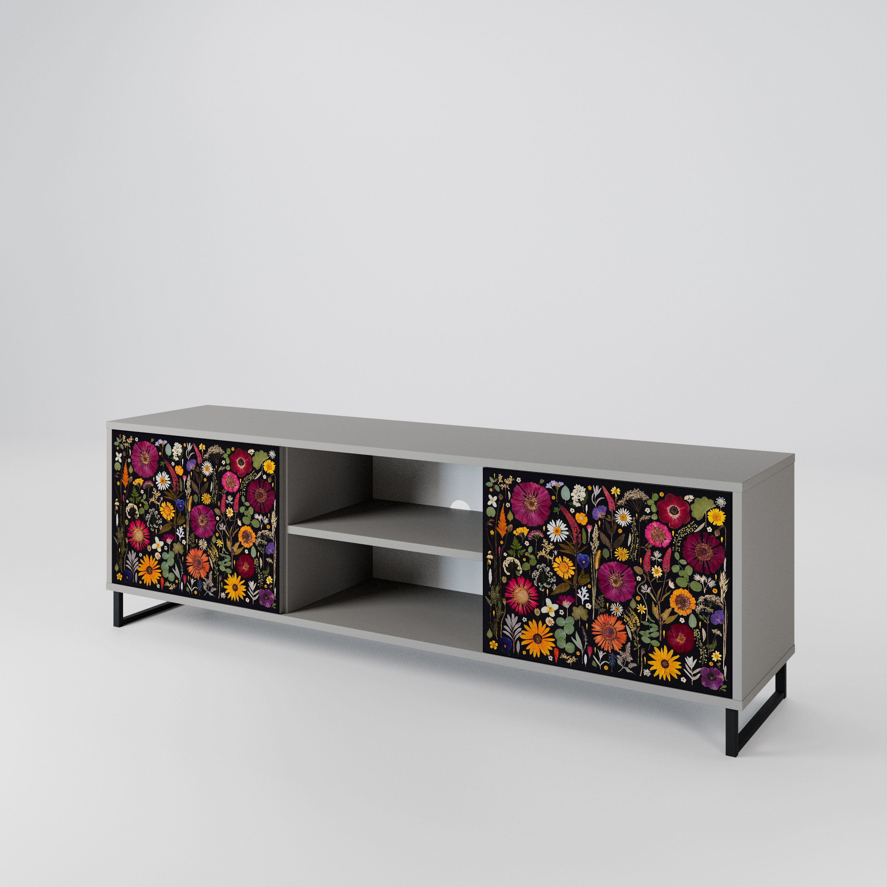 MIDNIGHT GARDEN 2-Door TV Cabinet