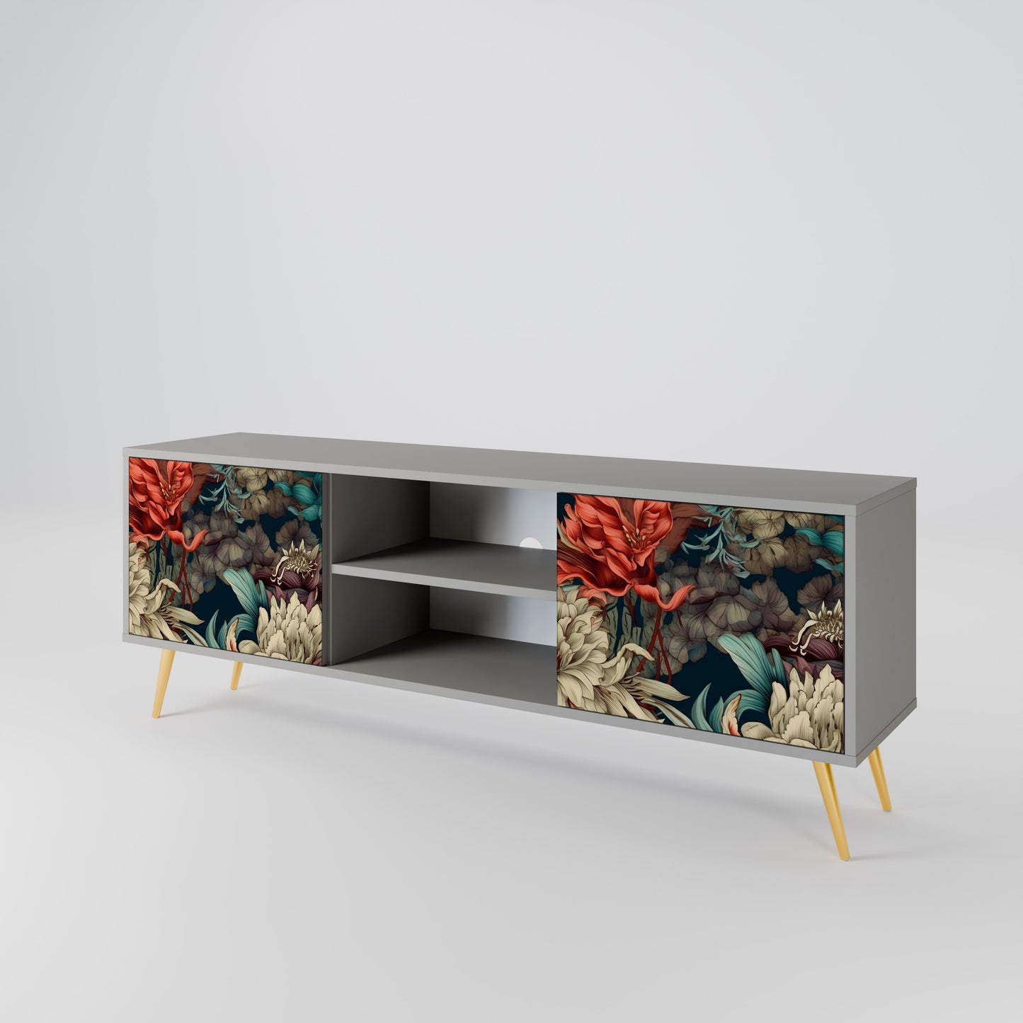 SPROUTING GRACE 2-Door TV Cabinet