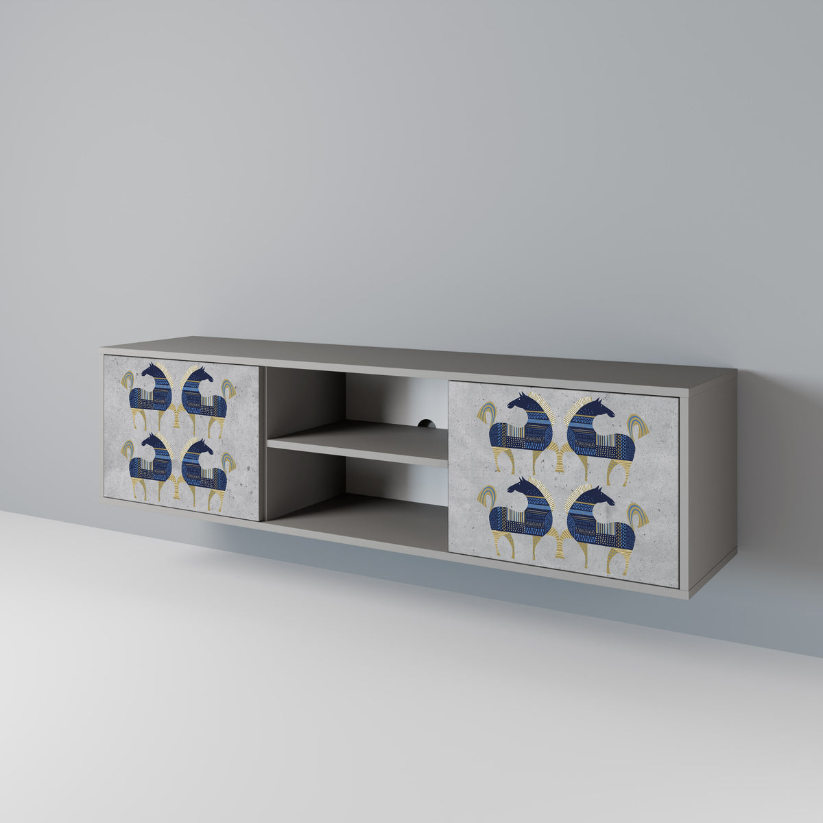 MAJESTIC STEED 2-Door TV Cabinet
