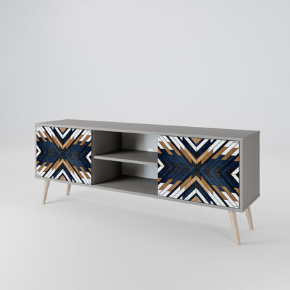 ARTFUL GEOMETRY 2-Door TV Cabinet