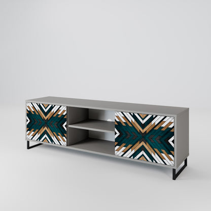 ARTISTIC GEOMETRY 2-Door TV Cabinet