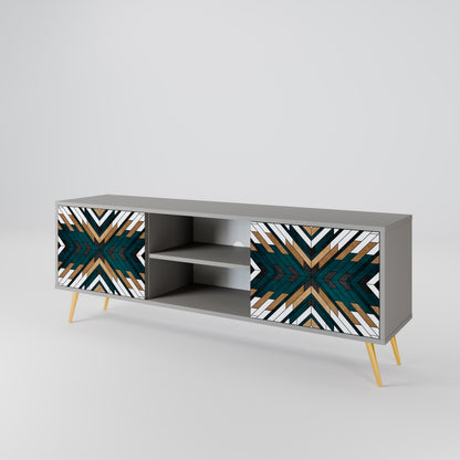 ARTISTIC GEOMETRY 2-Door TV Cabinet