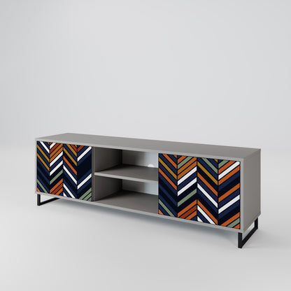 VIBRANT PATCHWORK 2-Door TV Cabinet