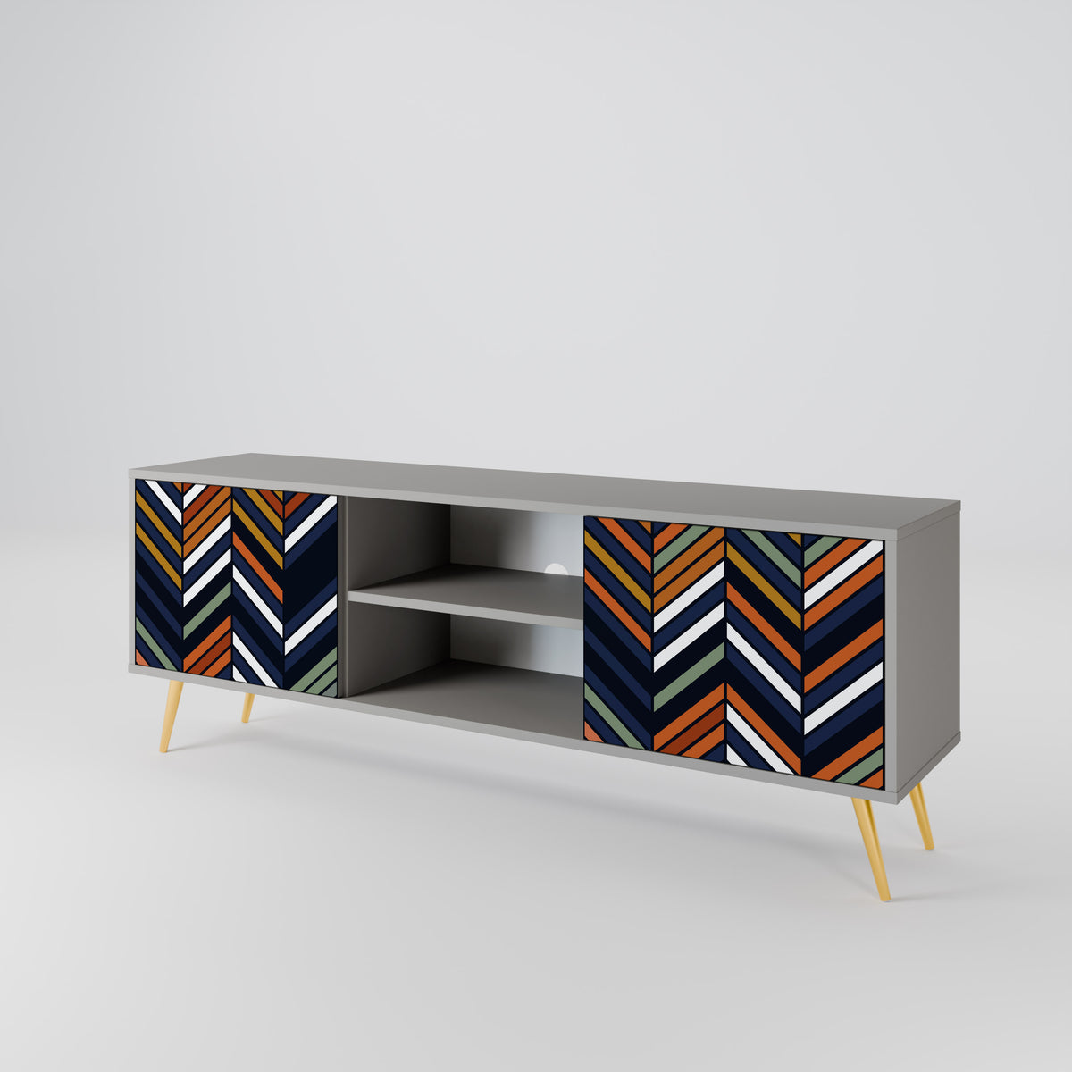 VIBRANT PATCHWORK 2-Door TV Cabinet