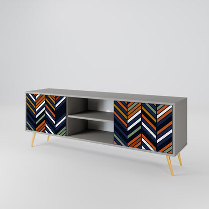 VIBRANT PATCHWORK 2-Door TV Cabinet