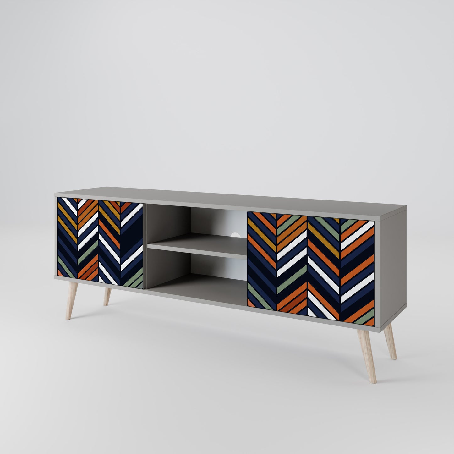 VIBRANT PATCHWORK 2-Door TV Cabinet