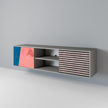 GLAMOROUS STRIPE 2-Door TV Cabinet