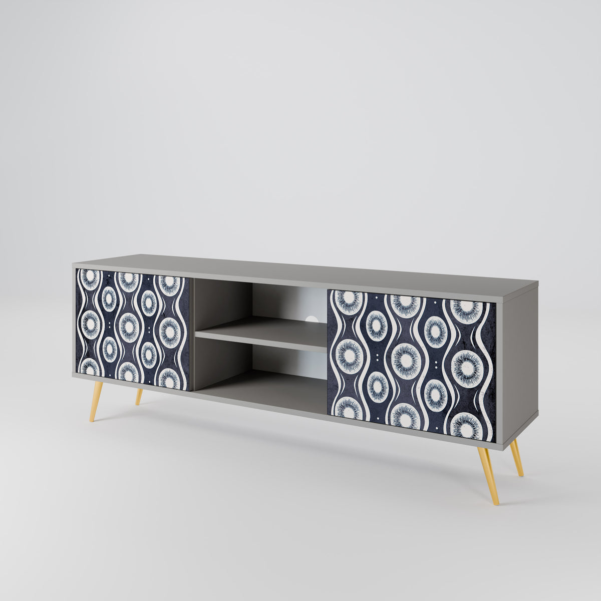 GRAPHITE EYES 2-Door TV Cabinet