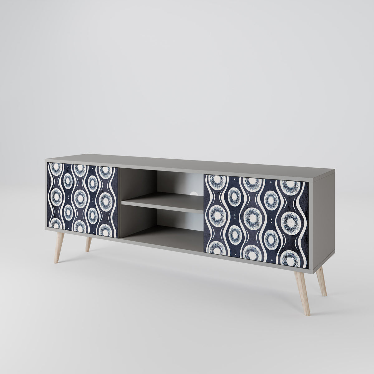 GRAPHITE EYES 2-Door TV Cabinet