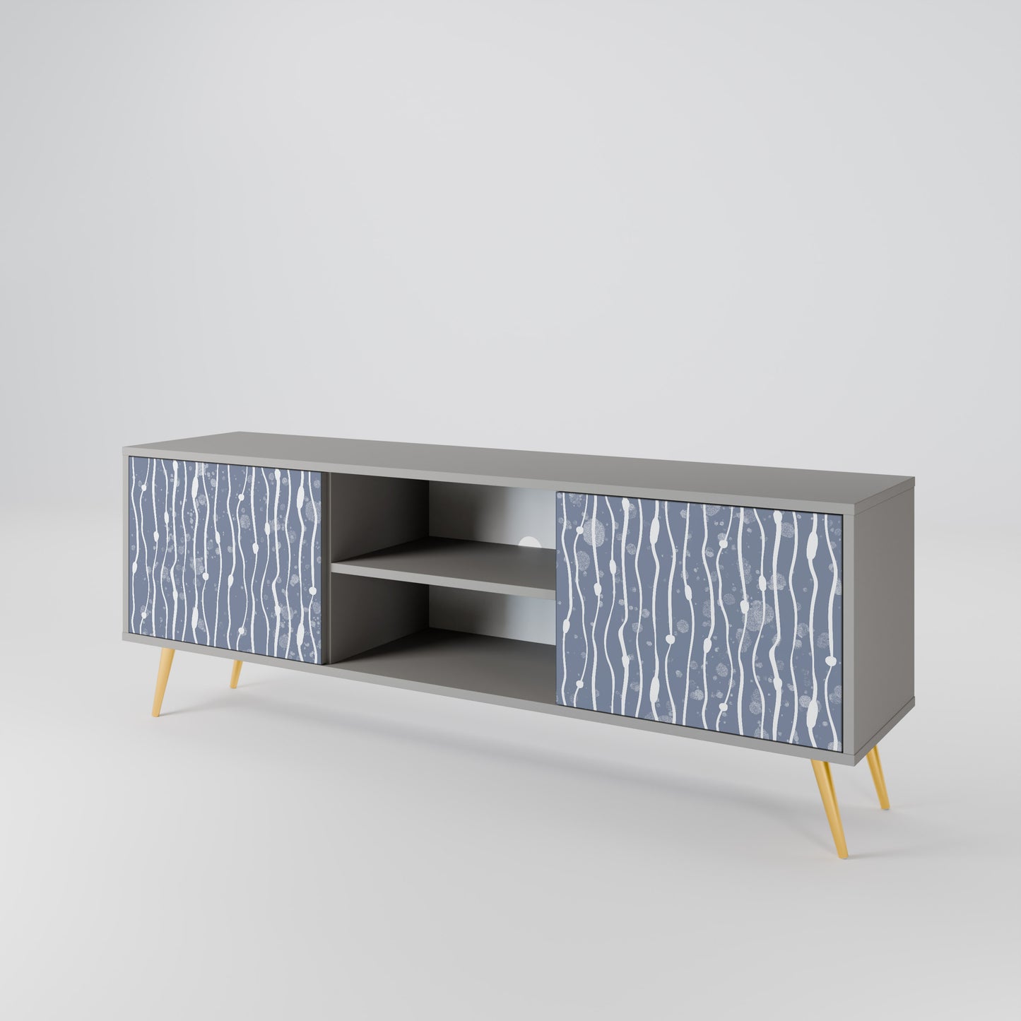 GRAPHITE RAIN 2-Door TV Cabinet