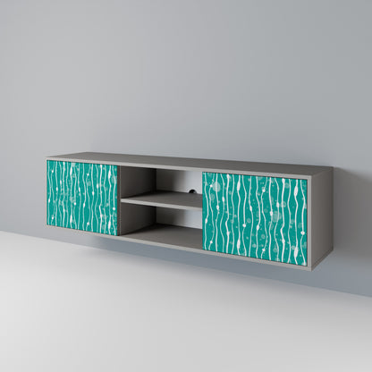 TURQUOISE RAIN 2-Door TV Cabinet