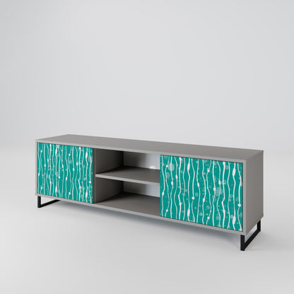 TURQUOISE RAIN 2-Door TV Cabinet