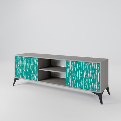 TURQUOISE RAIN 2-Door TV Cabinet