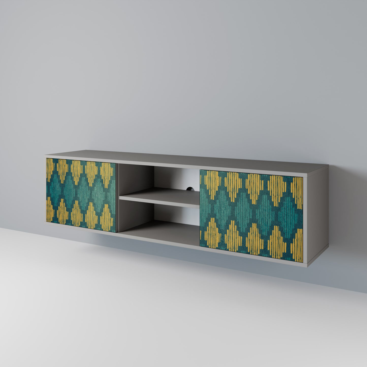 POLYGONS 2-Door TV Cabinet