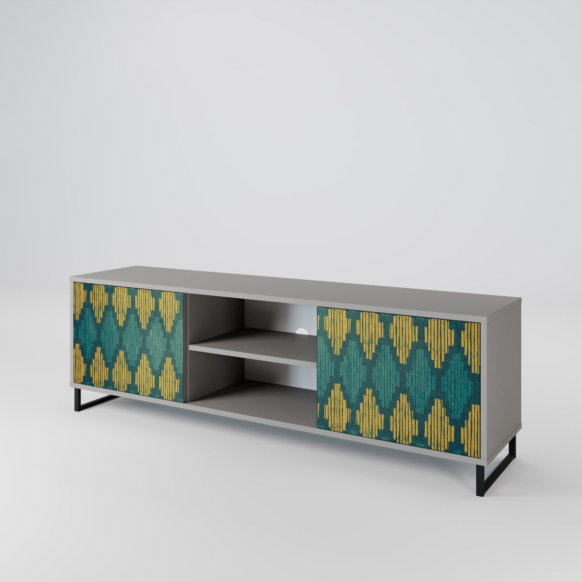 POLYGONS 2-Door TV Cabinet