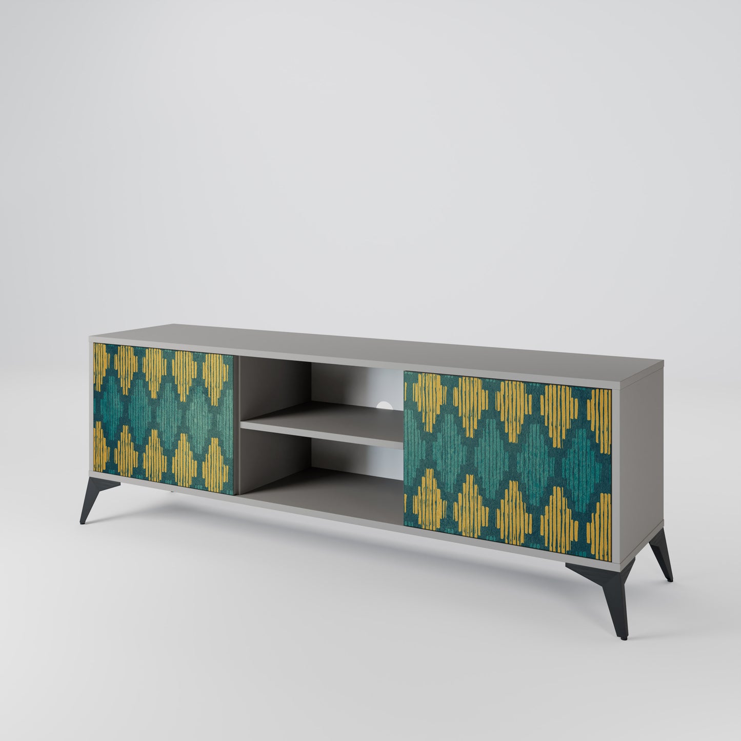 POLYGONS 2-Door TV Cabinet