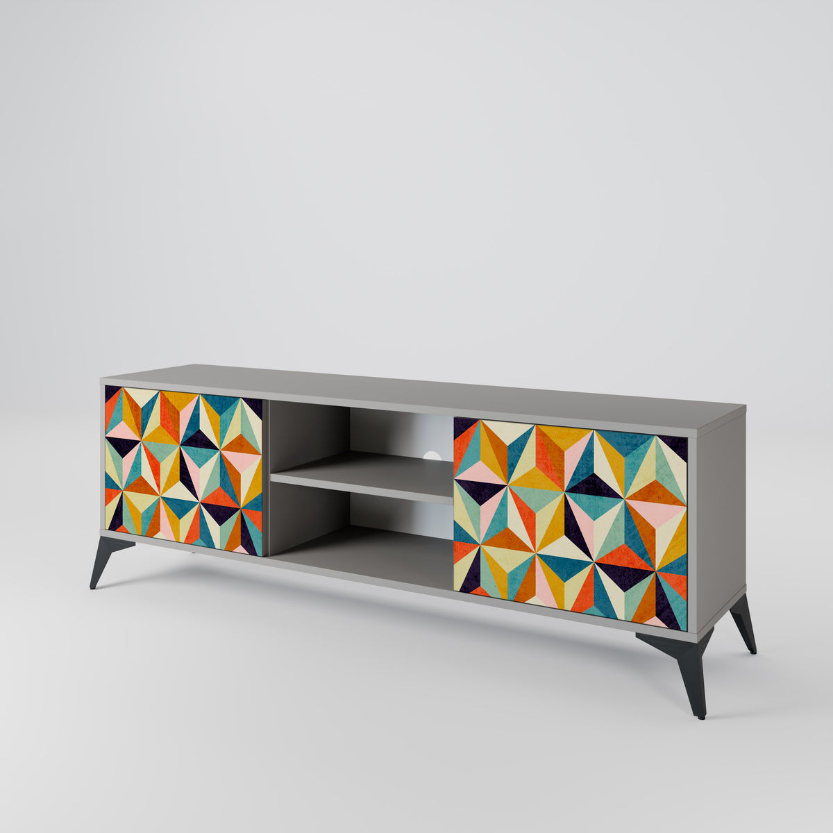 TESSELATE TREASURES 2-Door TV Cabinet