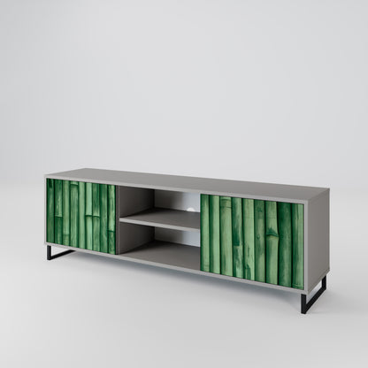 NATURAL GREEN 2-Door TV Cabinet