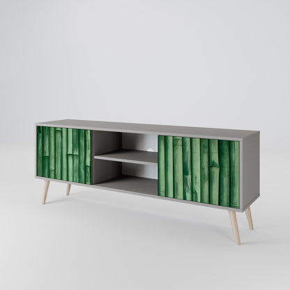 NATURAL GREEN 2-Door TV Cabinet