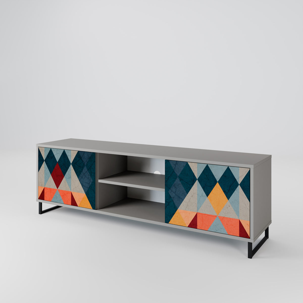 CRACKED ILLUSION 2-Door TV Cabinet