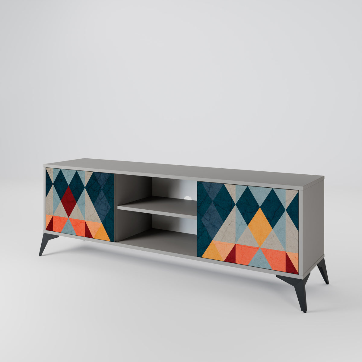 CRACKED ILLUSION 2-Door TV Cabinet