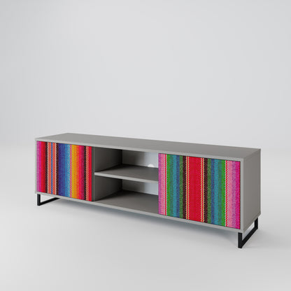 ETHNIC MEXICAN 2-Door TV Cabinet