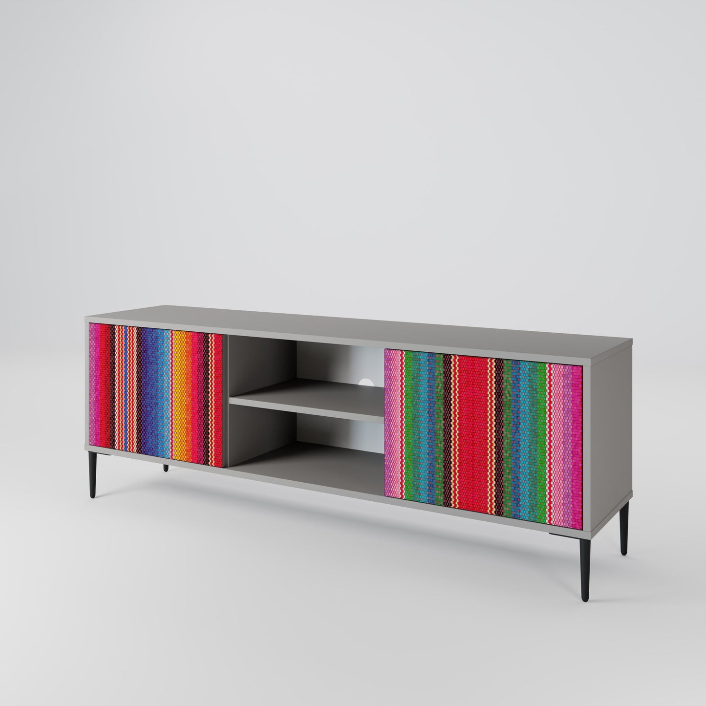 ETHNIC MEXICAN 2-Door TV Cabinet