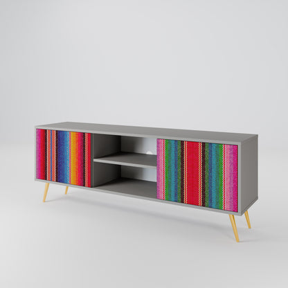 ETHNIC MEXICAN 2-Door TV Cabinet