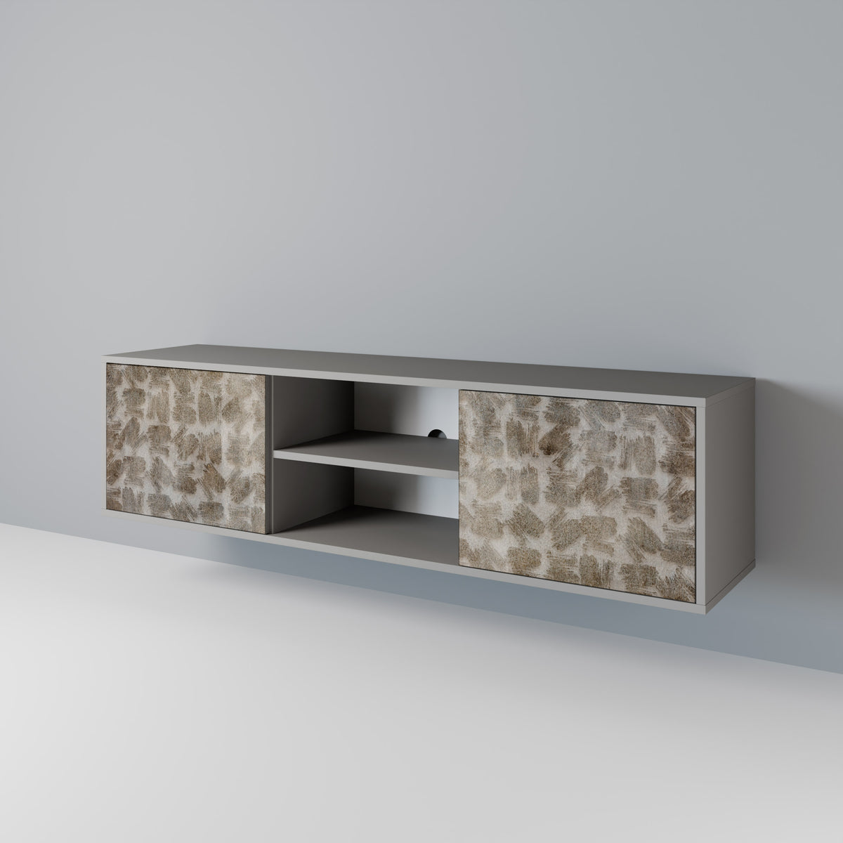 SLIGHTLY BLURRED 2-Door TV Cabinet