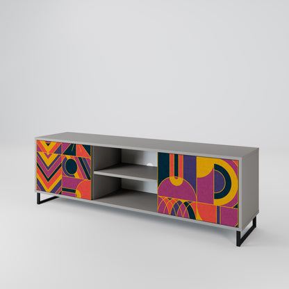 ELECTRIC PATTERNS 2-Door TV Cabinet