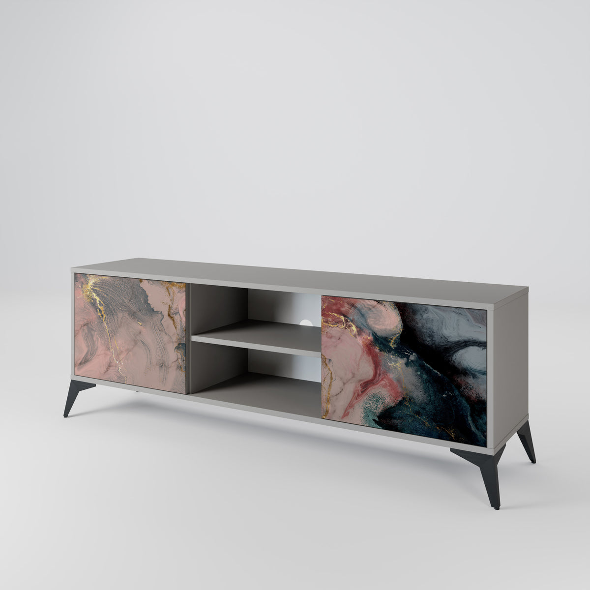 GILDED SWIRLS 2-Door TV Cabinet