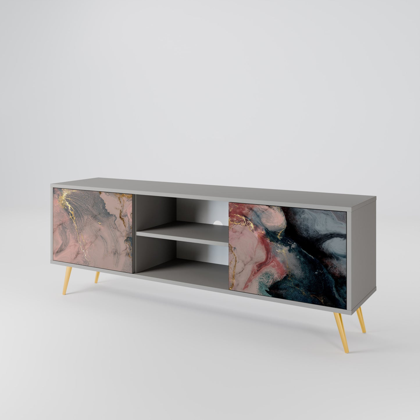 GILDED SWIRLS 2-Door TV Cabinet