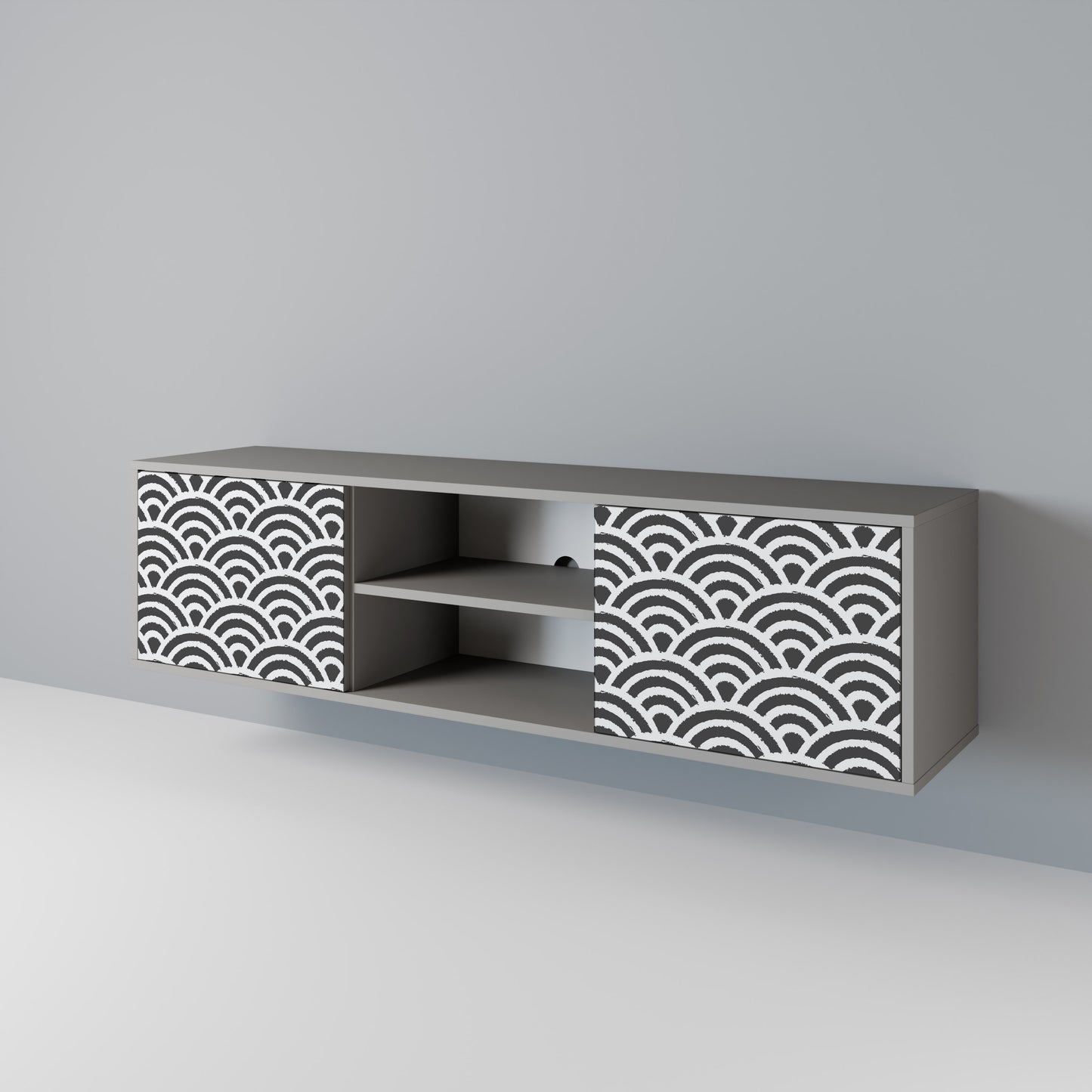 GLOOMY HOST 2-Door TV Cabinet