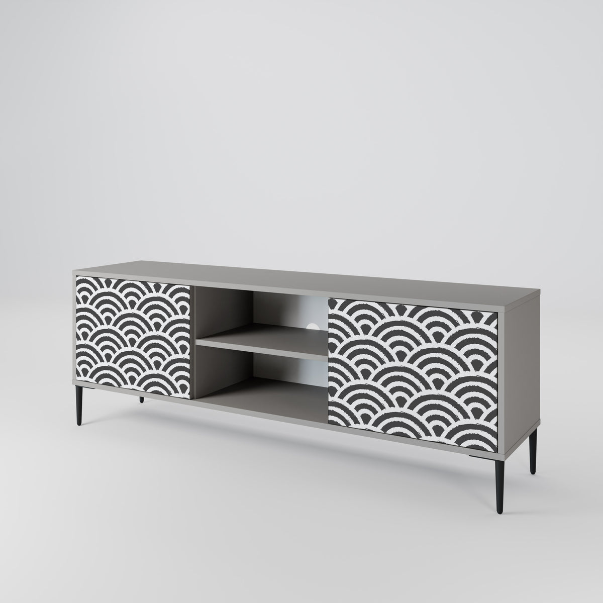 GLOOMY HOST 2-Door TV Cabinet